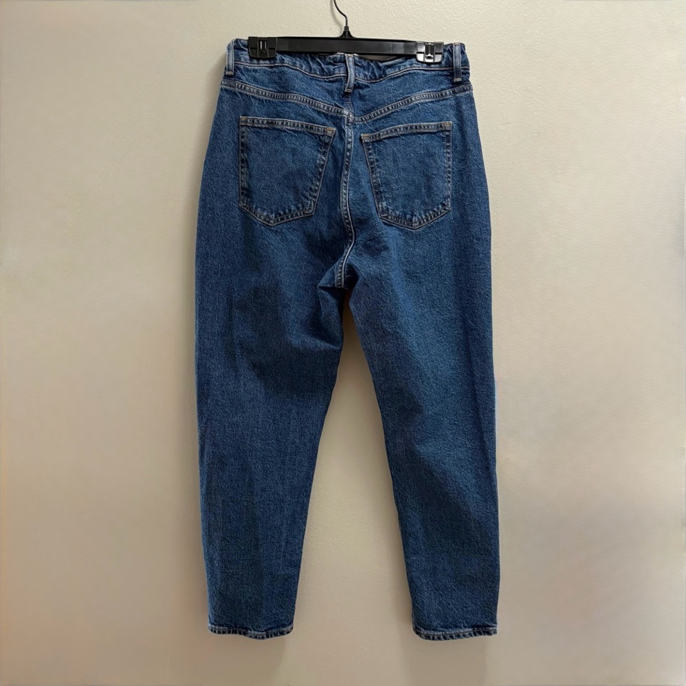 H&M Dark Wash Mom Jeans High Rise Size 14 | Vintage Style Denim - Picture 4 of 7